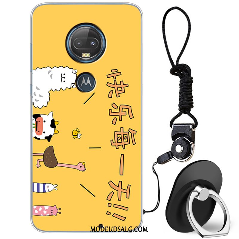 Moto G7 Etui / Cover Af Personlighed Silikone Hvid Kreativ Anti-fald