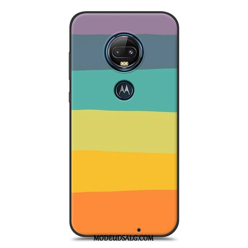 Moto G7 Etui / Cover Malet Alt Inklusive Silikone Beskyttelse