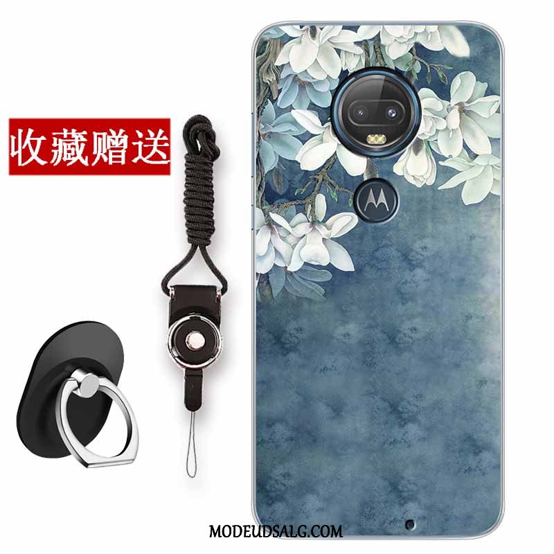 Moto G7 Etui / Cover Vintage Beskyttelse Kunst Blød