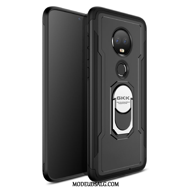 Moto G7 Etui Kreativ Bil Ring Magnetisk Alt Inklusive