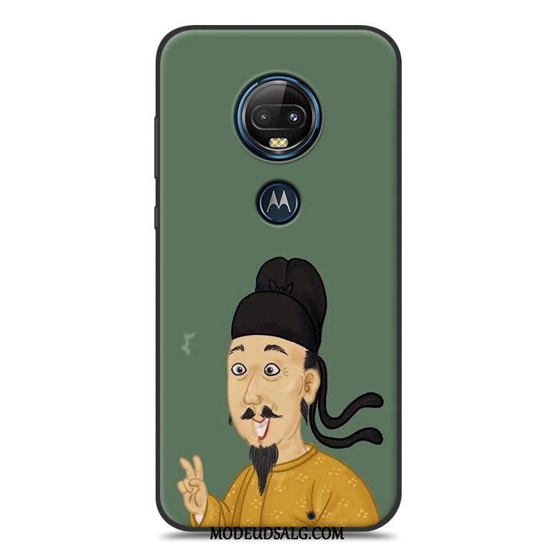 Moto G7 Etui Sort Elskeren Gul Nubuck Silikone