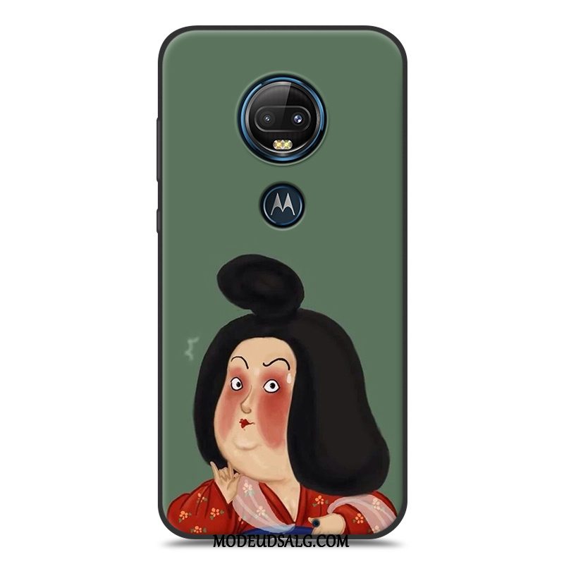 Moto G7 Etui Sort Elskeren Gul Nubuck Silikone