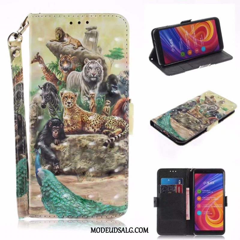 Moto G7 Etui Tegnebog Lyserød Folio Fold Cartoon