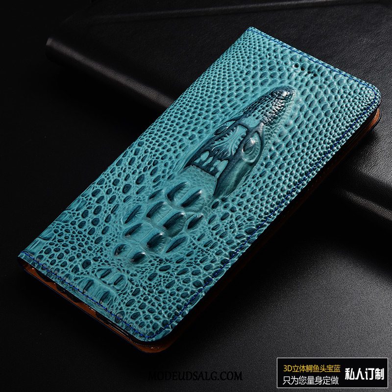 Moto G7 Play Etui Anti-fald Alt Inklusive Cover Krokodille Lædertaske