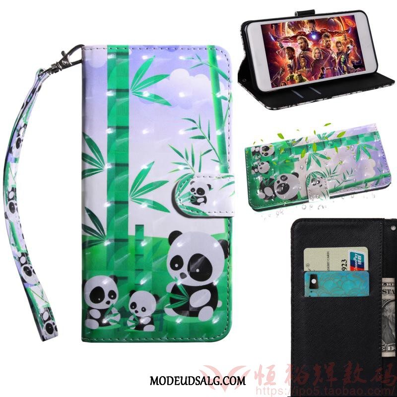 Moto G7 Play Etui Blød Trendy Pulver Folio Anti-fald