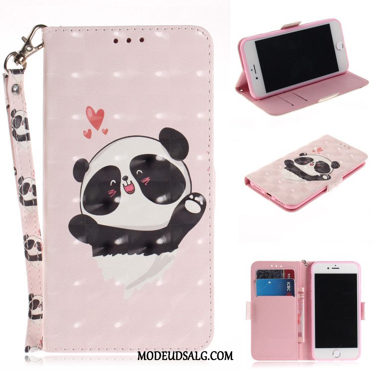 Moto G7 Play Etui / Cover Cartoon Anti-fald Folio Tegnebog Fold