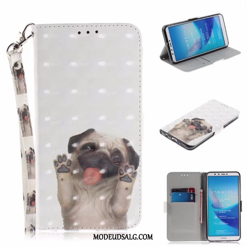 Moto G7 Play Etui / Cover Cartoon Anti-fald Folio Tegnebog Fold