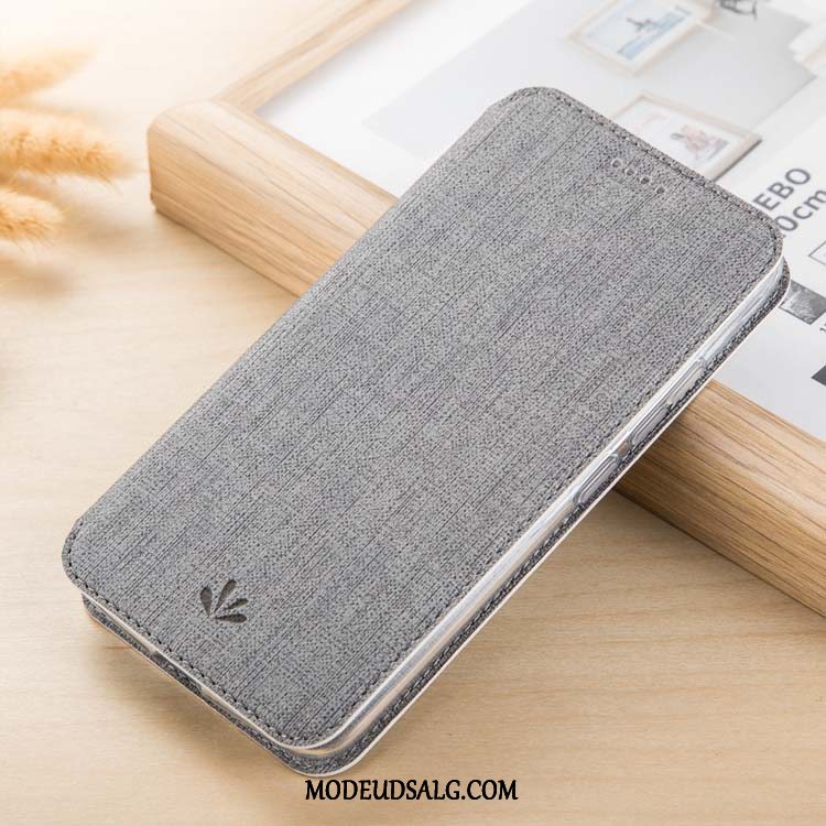 Moto G7 Play Etui / Cover Folio Kort Lædertaske Mønster Strikkede