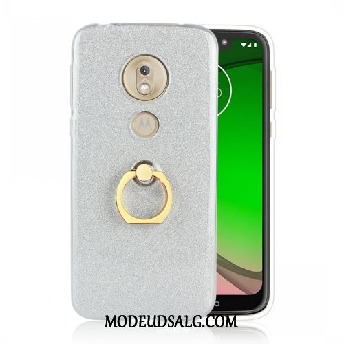 Moto G7 Play Etui Europa Blød Cover Ring Hvid