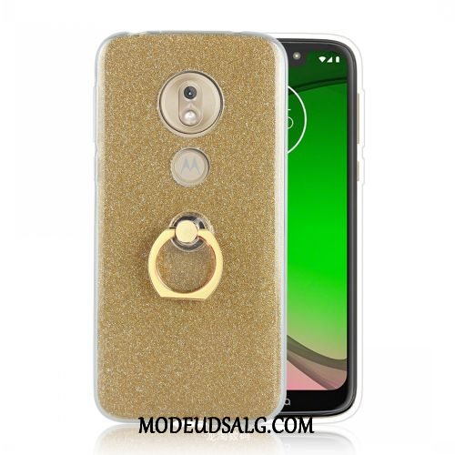 Moto G7 Play Etui Europa Blød Cover Ring Hvid