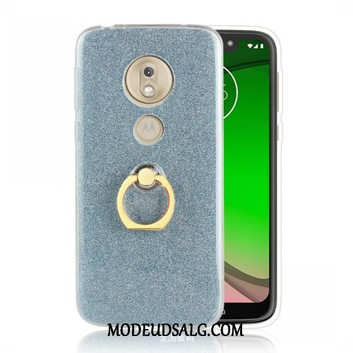 Moto G7 Play Etui Europa Blød Cover Ring Hvid