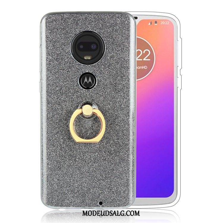 Moto G7 Plus Etui / Cover Hvid Beskyttelse Business Pulver Simple