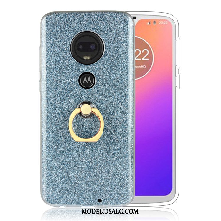 Moto G7 Plus Etui / Cover Hvid Beskyttelse Business Pulver Simple