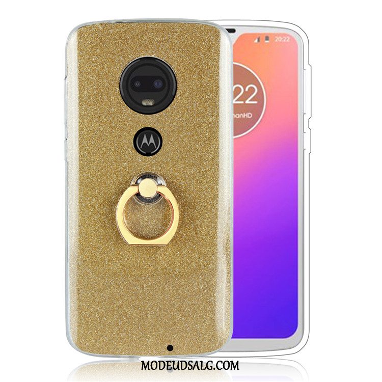 Moto G7 Plus Etui / Cover Hvid Beskyttelse Business Pulver Simple