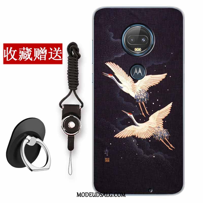 Moto G7 Plus Etui / Cover Hvid Vintage Alt Inklusive Silikone Kinesisk Stil