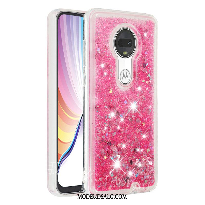 Moto G7 Plus Etui Quicksand Grøn Blød Cover