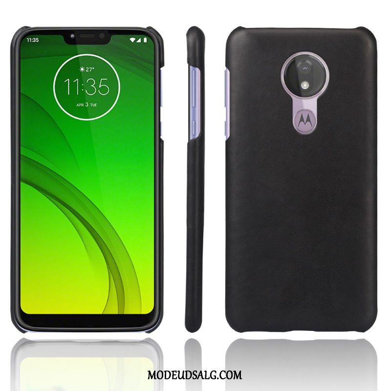 Moto G7 Power Etui Beskyttelse Grå Dyb Farve Vintage Cover