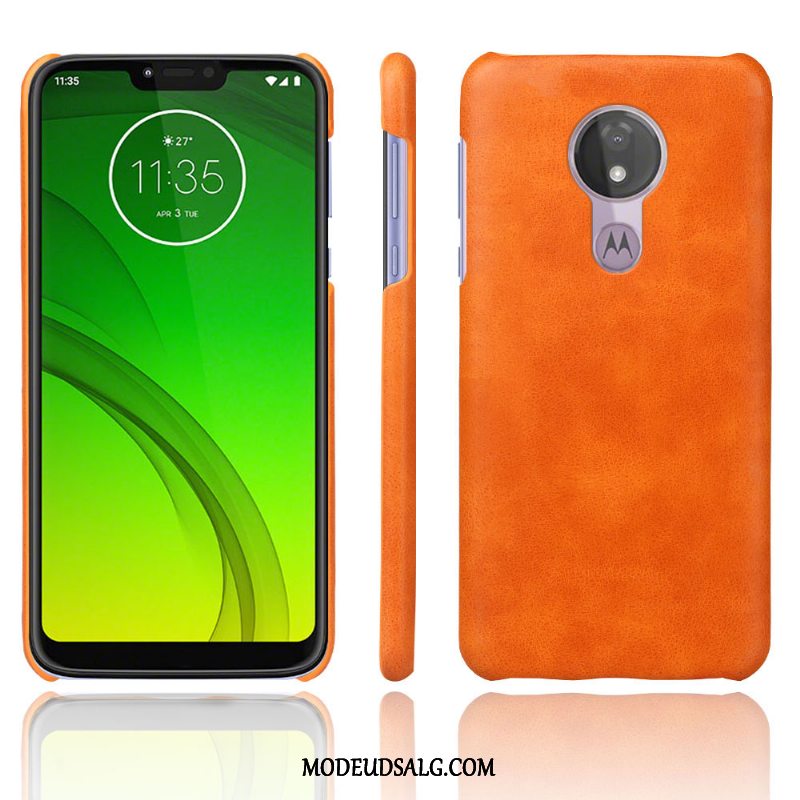 Moto G7 Power Etui Beskyttelse Grå Dyb Farve Vintage Cover