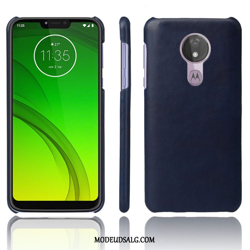 Moto G7 Power Etui Beskyttelse Grå Dyb Farve Vintage Cover