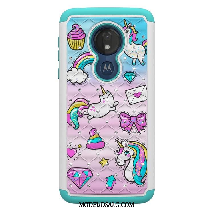 Moto G7 Power Etui / Cover Alt Inklusive Af Personlighed Cartoon Malet Ny