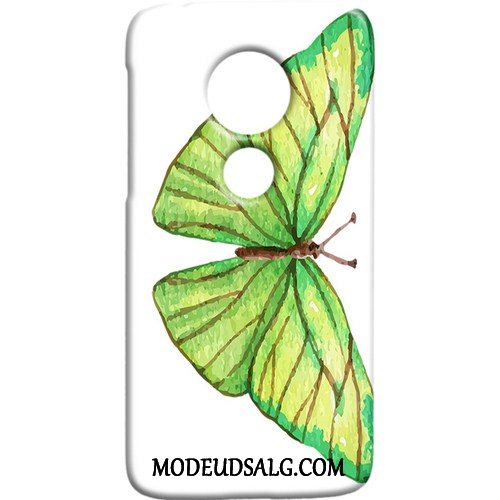 Moto G7 Power Etui Frisk Cover Lilla Nubuck Kunst