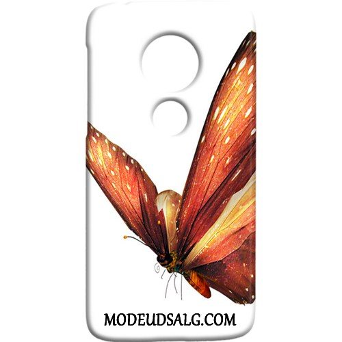 Moto G7 Power Etui Frisk Cover Lilla Nubuck Kunst