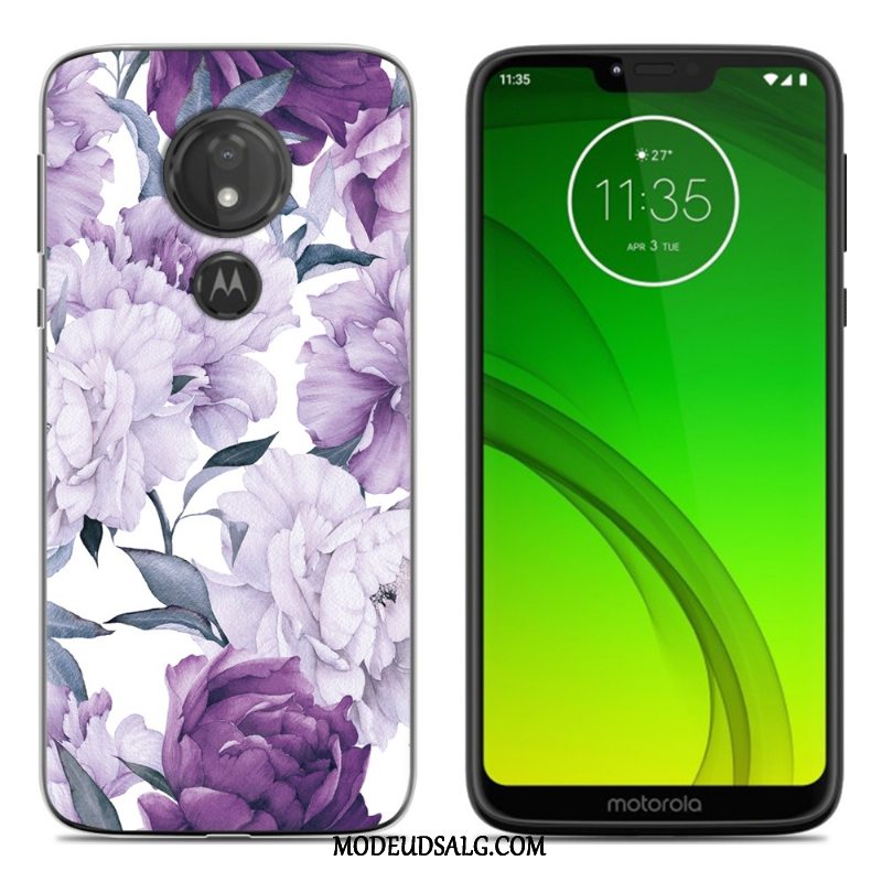 Moto G7 Power Etui Ny Malet Cartoon Blød Cover