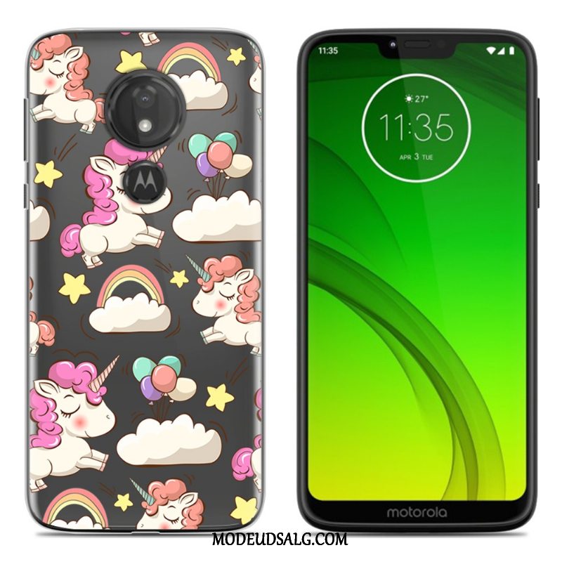 Moto G7 Power Etui Ny Malet Cartoon Blød Cover