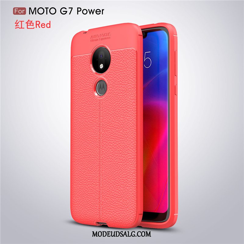 Moto G7 Power Etui Ny Mønster Silikone Lyserød Trend