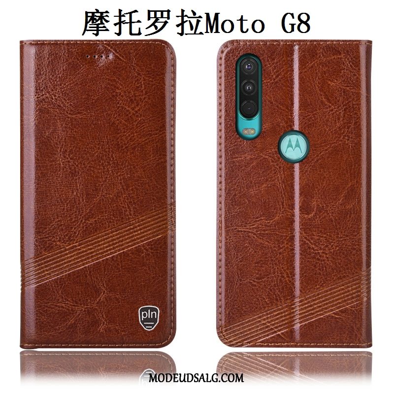 Moto G8 Etui Beskyttelse Anti-fald Alt Inklusive Rød Cover