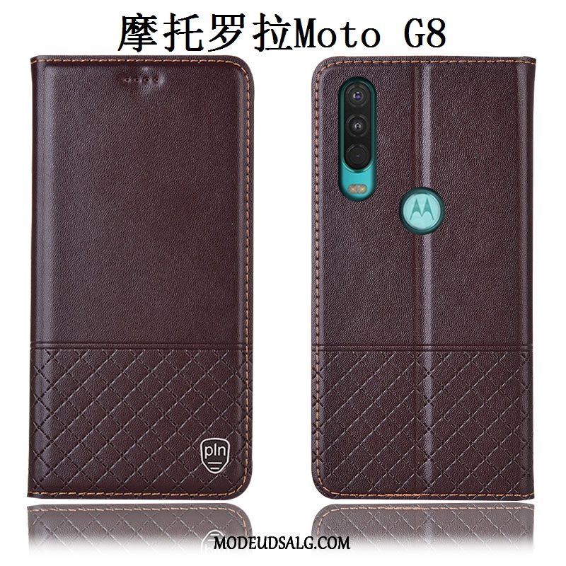 Moto G8 Etui / Cover Alt Inklusive Brun Beskyttelse Anti-fald