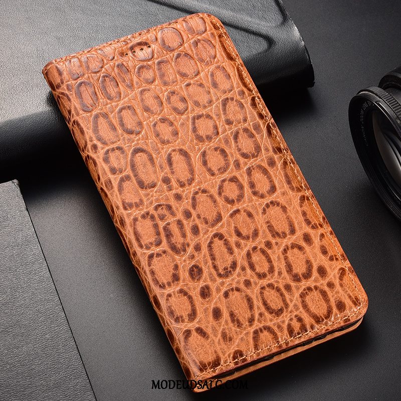 Moto G8 Etui Cover Rød Alt Inklusive Ægte Læder Folio