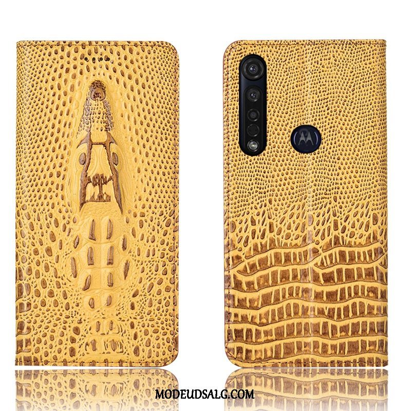 Moto G8 Plus Etui Alt Inklusive Anti-fald Blå Cover Folio