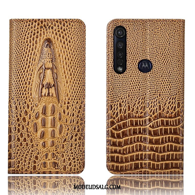 Moto G8 Plus Etui Alt Inklusive Anti-fald Blå Cover Folio