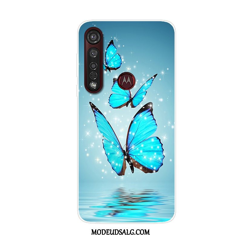 Moto G8 Plus Etui Alt Inklusive Anti-fald Cover Cartoon Rød