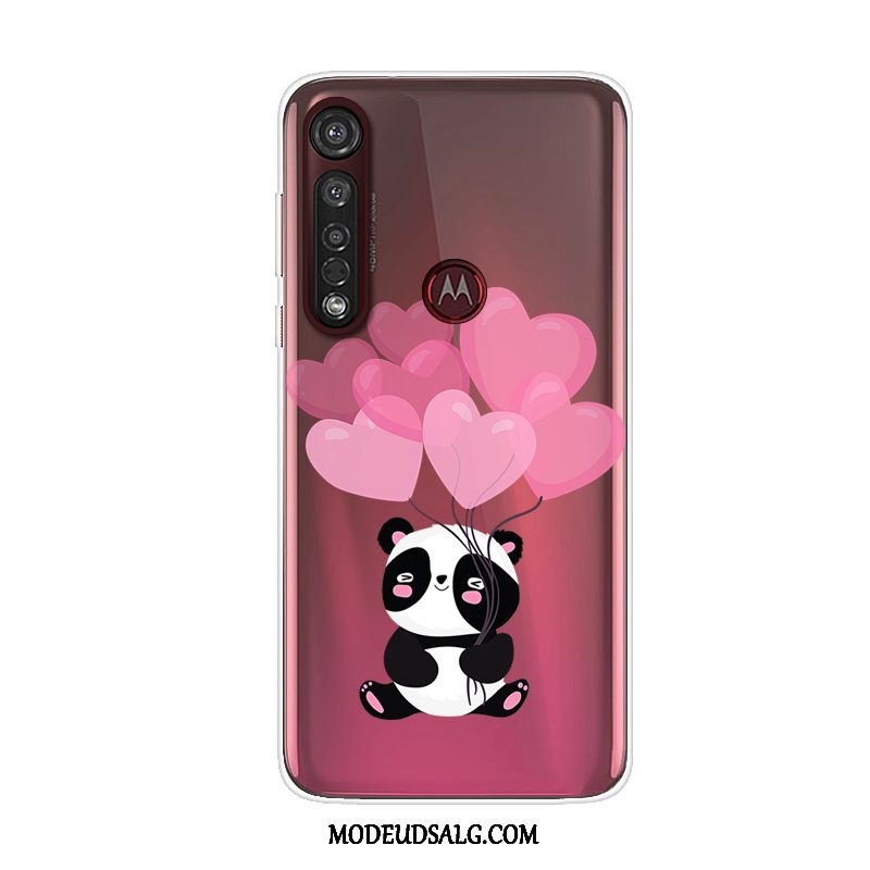 Moto G8 Plus Etui Alt Inklusive Anti-fald Cover Cartoon Rød