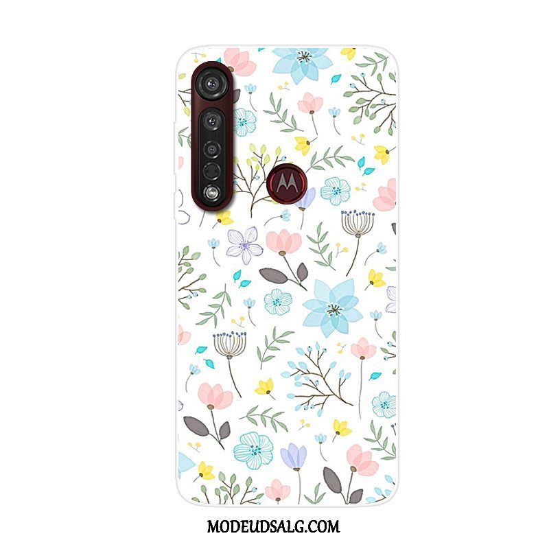 Moto G8 Plus Etui Alt Inklusive Anti-fald Cover Cartoon Rød