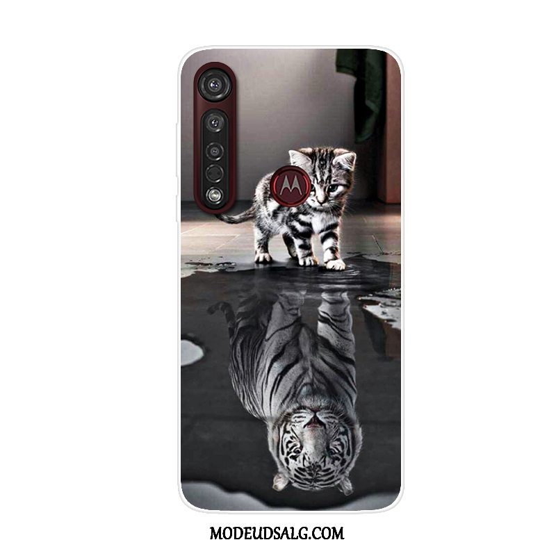 Moto G8 Plus Etui Alt Inklusive Anti-fald Cover Cartoon Rød