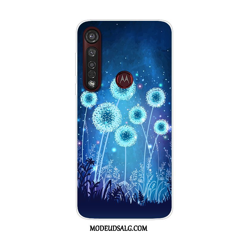 Moto G8 Plus Etui Alt Inklusive Anti-fald Cover Cartoon Rød