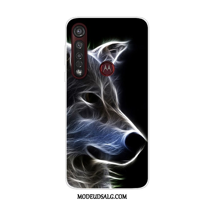 Moto G8 Plus Etui Alt Inklusive Anti-fald Cover Cartoon Rød