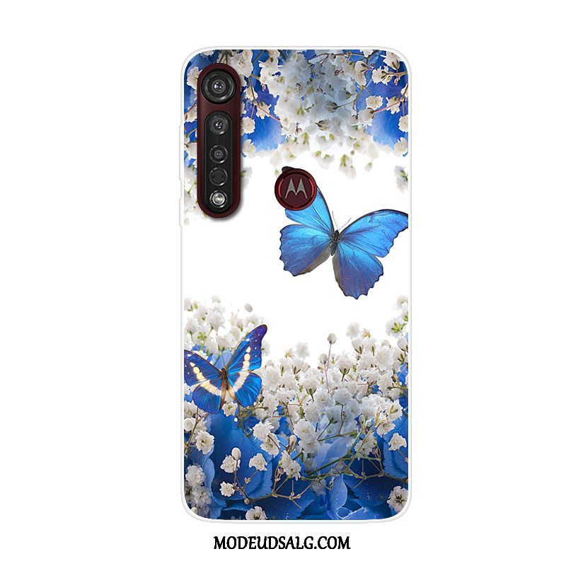 Moto G8 Plus Etui Alt Inklusive Anti-fald Cover Cartoon Rød