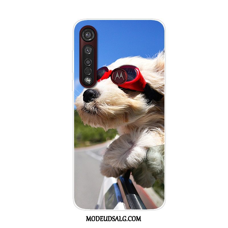 Moto G8 Plus Etui Alt Inklusive Anti-fald Cover Cartoon Rød