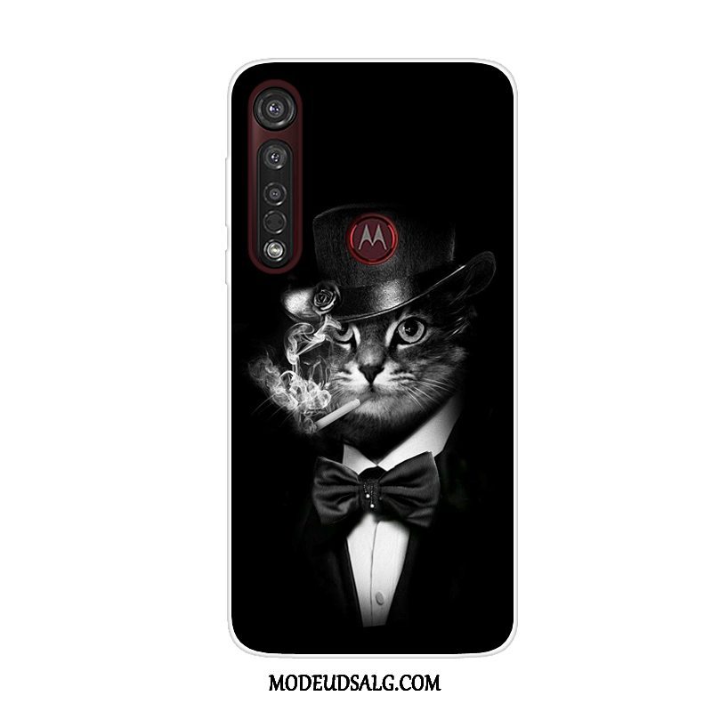 Moto G8 Plus Etui Alt Inklusive Anti-fald Cover Cartoon Rød