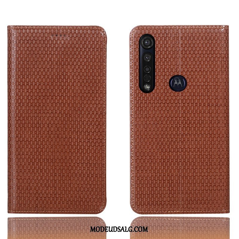 Moto G8 Plus Etui Alt Inklusive Anti-fald Cover Folio Beskyttelse