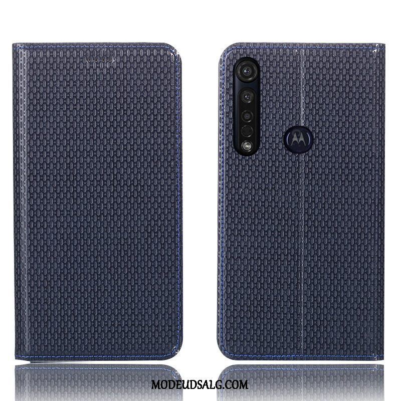 Moto G8 Plus Etui Alt Inklusive Anti-fald Cover Folio Beskyttelse