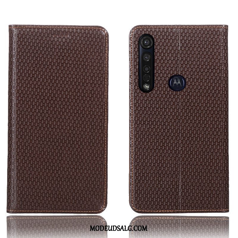 Moto G8 Plus Etui Alt Inklusive Anti-fald Cover Folio Beskyttelse