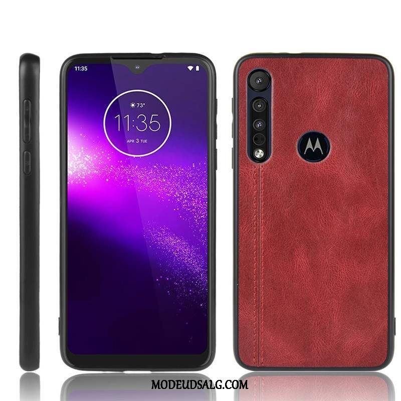 Moto G8 Plus Etui Beskyttelse Cover Let Tynd Rød Anti-fald