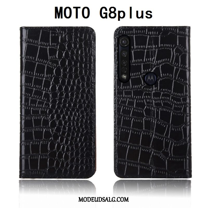 Moto G8 Plus Etui Blød Krokodille Beskyttelse Anti-fald Cover