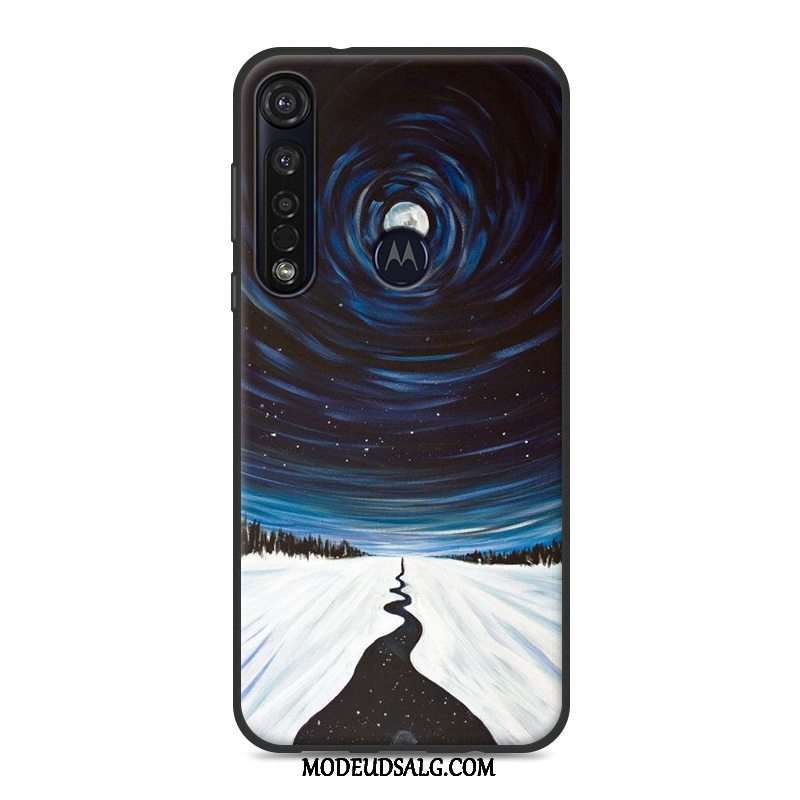 Moto G8 Plus Etui / Cover Silikone Blød Blå Beskyttelse