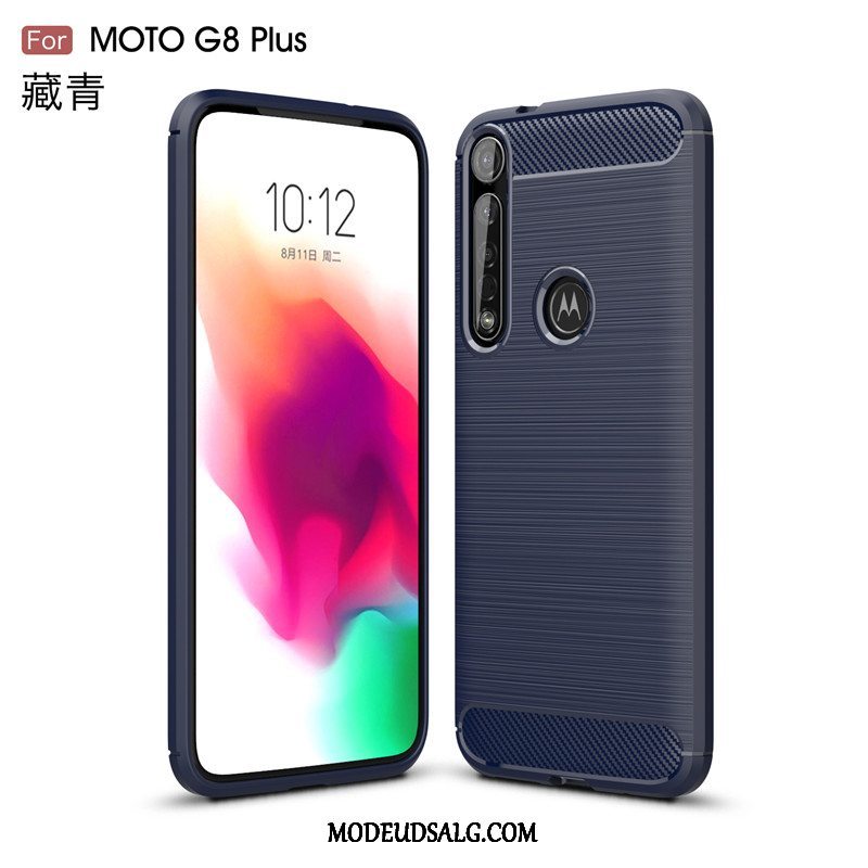 Moto G8 Plus Etui Skridsikre Silke Beskyttelse Cover Blød